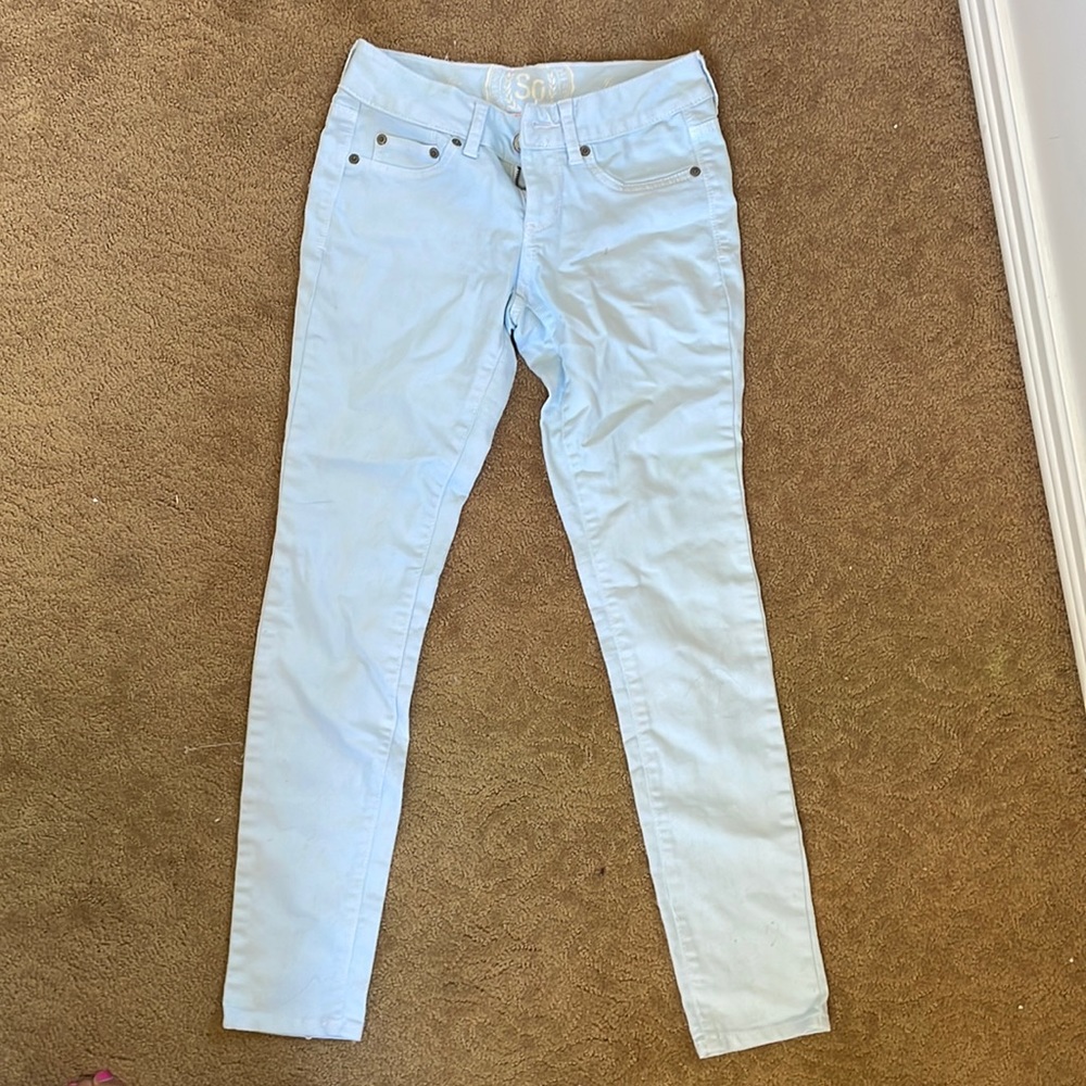 light blue jeans
